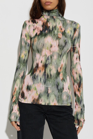 Off-White Top cu guler înalt