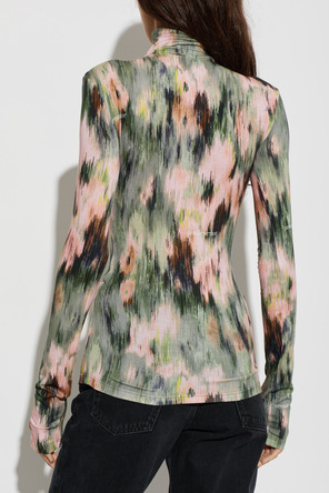 Off-White Top cu guler înalt