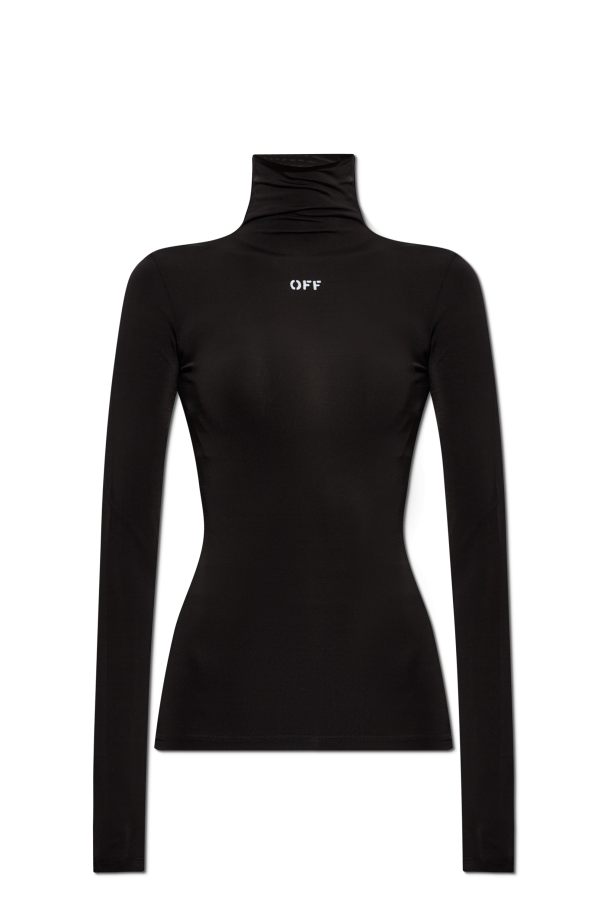 Fitted top with stand-up collar od Off-White