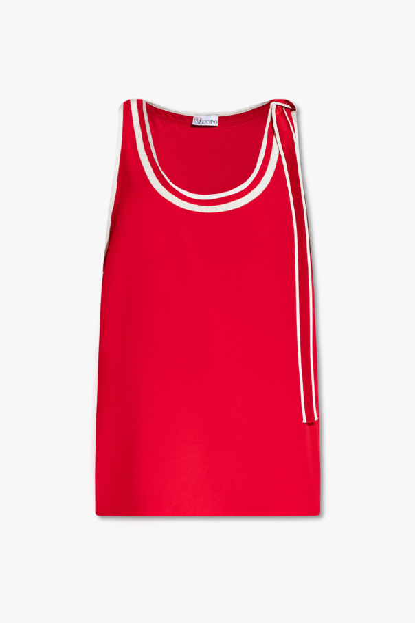 Red Valentino Tank top with tie detail