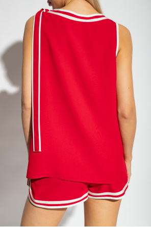 Red Valentino Tank top with tie detail