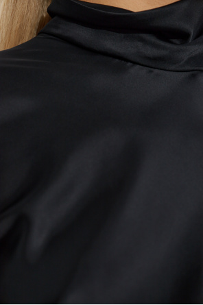 Courrèges Top mit Stehkragen