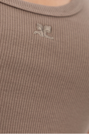 Courrèges Prążkowany top