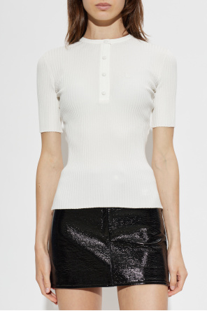 Courrèges Top z łączonych materiałów