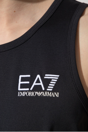 EA7 Emporio Armani bianco Sleeveless T-shirt