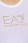 EA7 Emporio Armani Giorgio Armani embroidered-logo crewneck T-shirt Verde