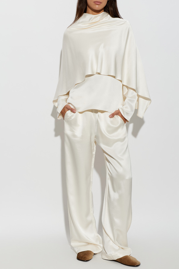 RÓHE Satin asymmetric top