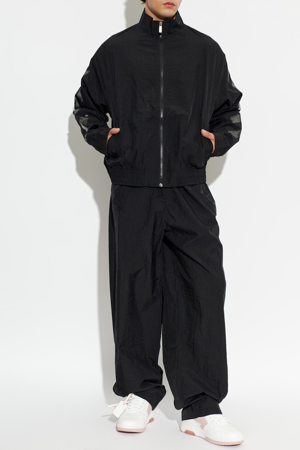 Off-White Chaqueta ligera con cuello alto