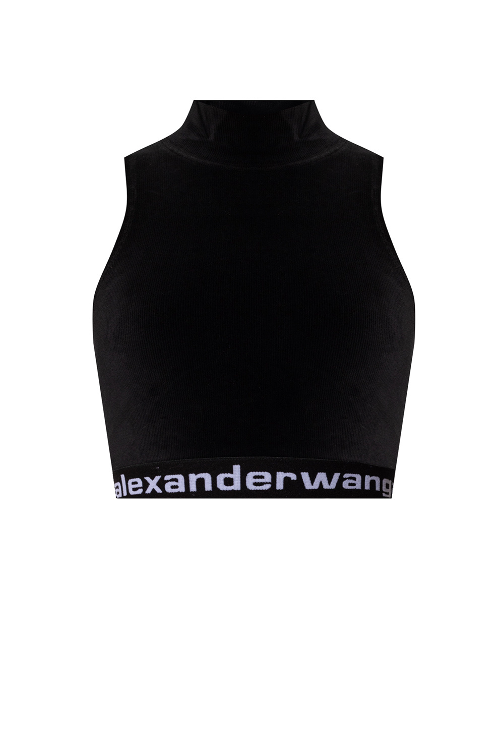 New - Alexander Wang Black Crop Top Bra