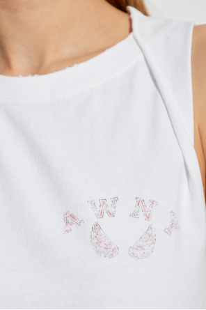 T by Alexander Wang Top con logo