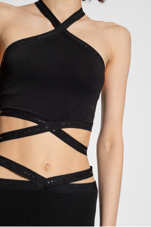 T by Alexander Wang Cropped top with logo