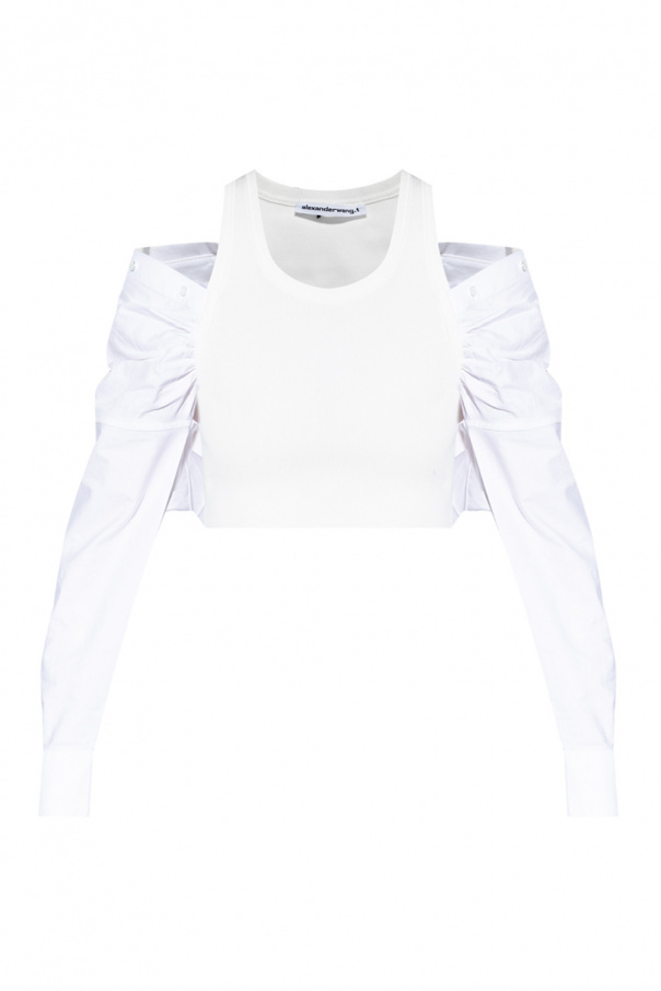 T by Alexander Wang Off-the-shoulder top