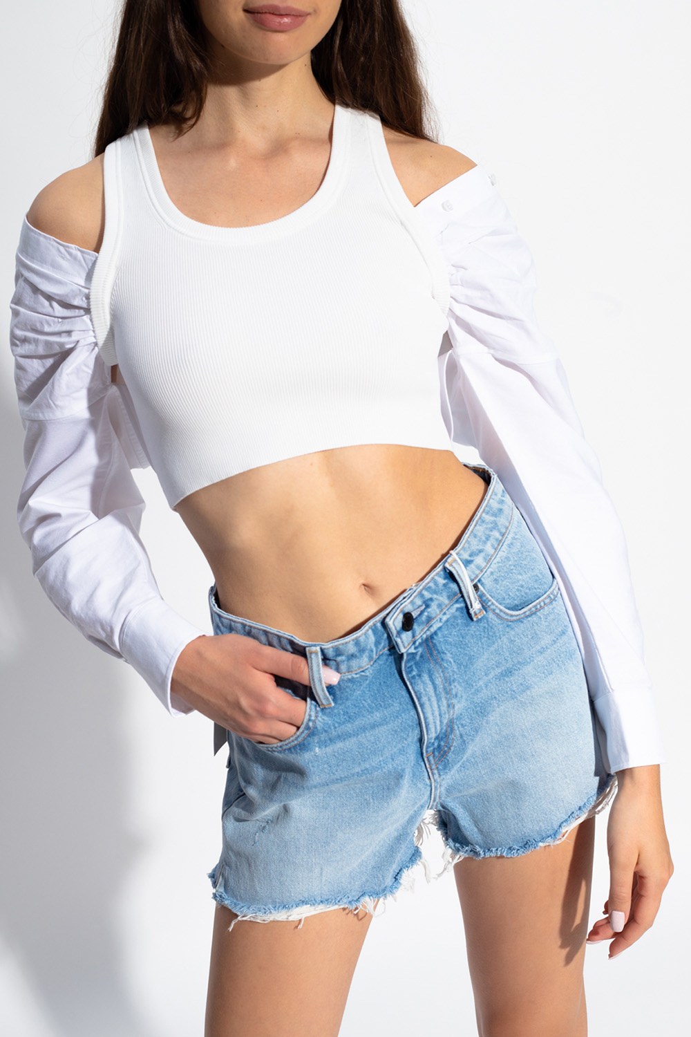 T by Alexander Wang Off-the-shoulder top