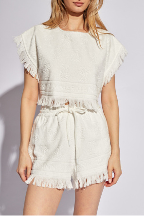 Zimmermann Terry cotton cropped top