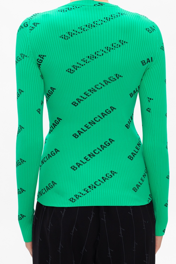 balenciaga green top