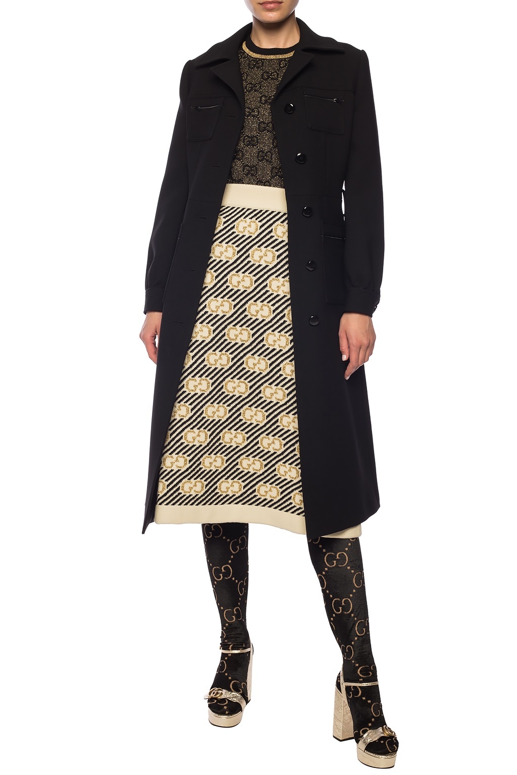 gucci duster sweater