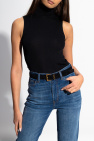 The Row Silk sleeveless turtleneck top