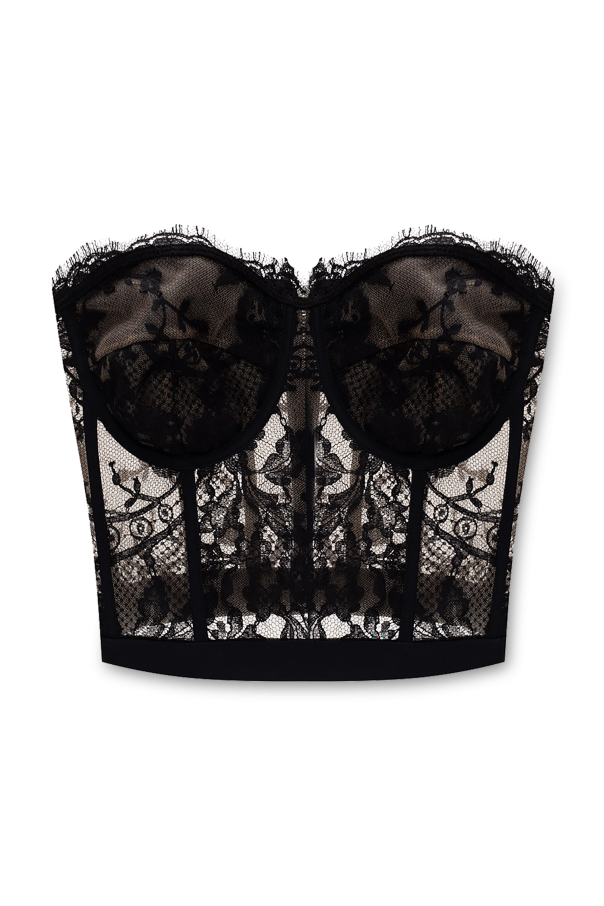 Alexander McQueen Koronkowy top