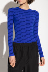 Balenciaga BLUE Monogrammed top