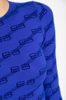Balenciaga BLUE Monogrammed top