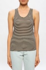 Saint Laurent BLACK Striped tank top