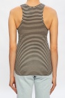 Saint Laurent BLACK Striped tank top