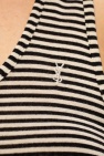 Saint Laurent BLACK Striped tank top