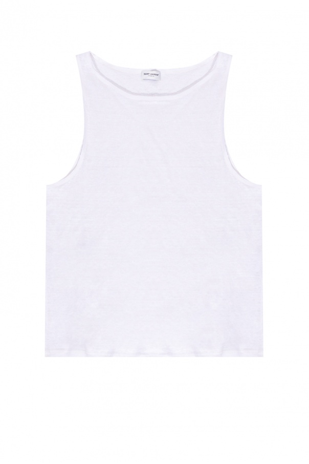 Saint Laurent Linen tank top