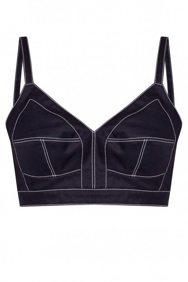 Alexander McQueen Sleeveless crop top