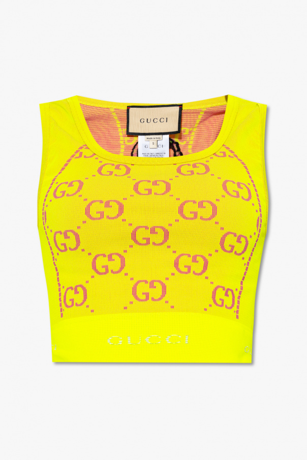 gucci high Training top with monogram
