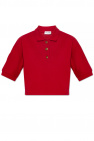 Saint Laurent RED Cropped polo shirt