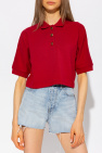 Saint Laurent RED Cropped polo shirt