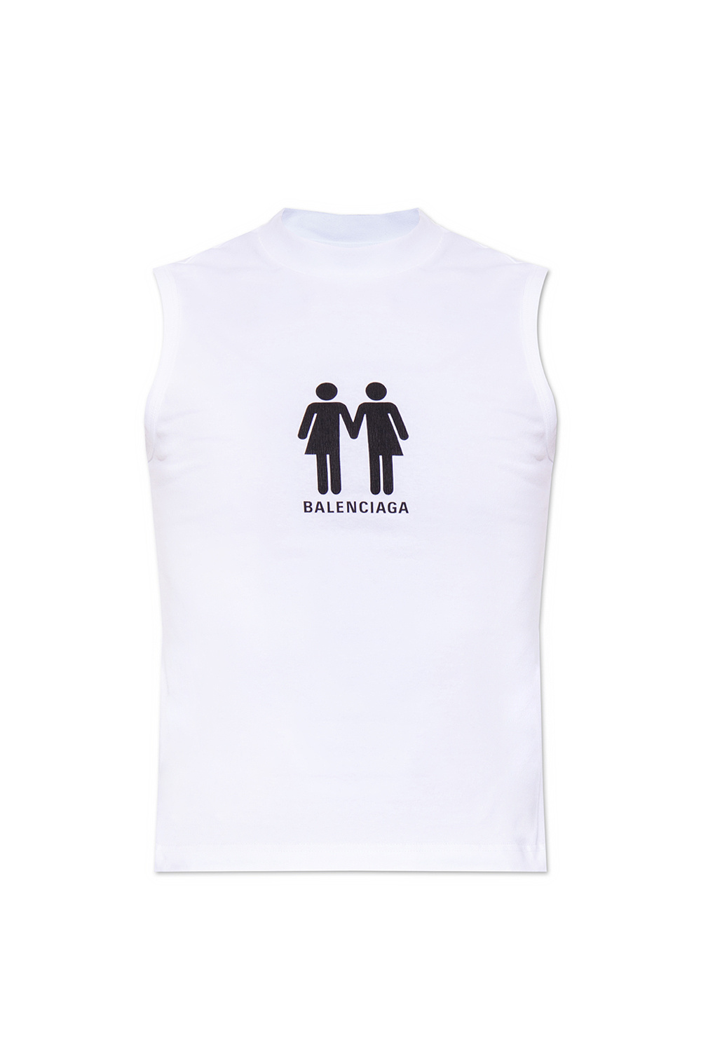 White \'Pride 2022\' sleeveless T - shirt Balenciaga - IetpShops Australia -  Black Sweater For Kids With Mickey Mous
