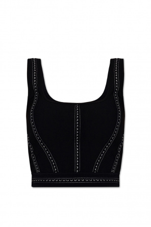 Alexander McQueen Curve Portemonnaie Schwarz