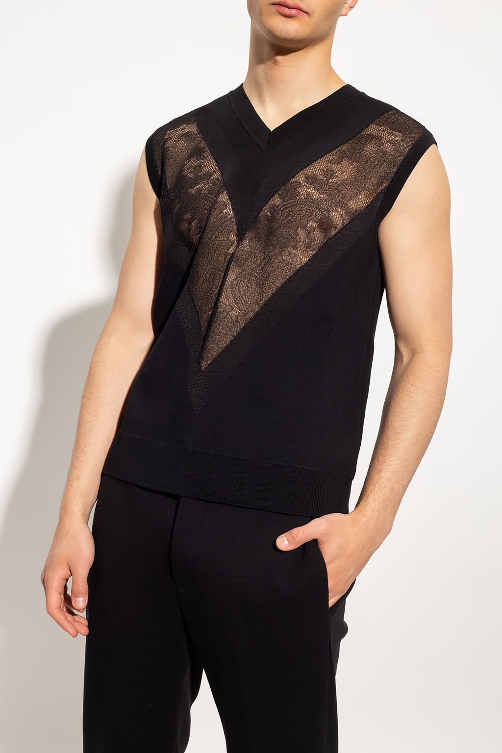 Alexander McQueen Openwork vest