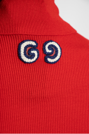 gucci tennis Ribbed turtleneck sweater