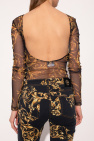 Versace Jeans Couture BLACK Semi-sheer bodysuit
