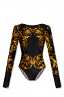 Versace Jeans Couture BLACK Barocco-printed bodysuit