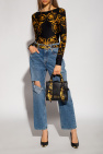 Versace Jeans Couture BLACK Barocco-printed bodysuit