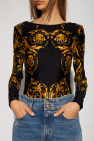 Versace Jeans Couture BLACK Barocco-printed bodysuit