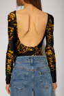 Versace Jeans Couture BLACK Barocco-printed bodysuit