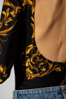 Versace Jeans Couture BLACK Barocco-printed bodysuit