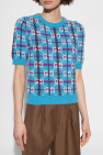 Gucci BLUE Wool sweater with short sleeves