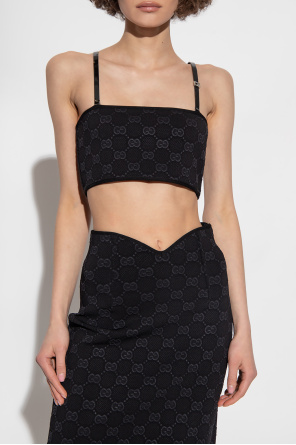 Gucci Monogrammed cropped top