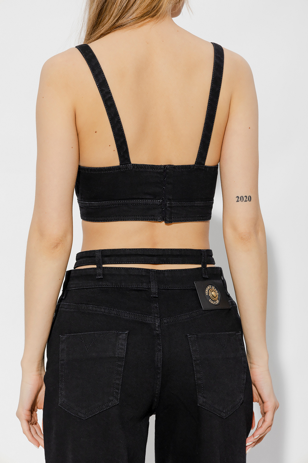 Versace Jeans Couture Cropped denim top