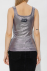 Versace Jeans Couture Glossy ribbed top