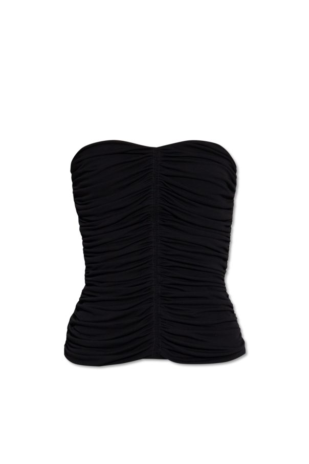 Strapless top od Saint Laurent