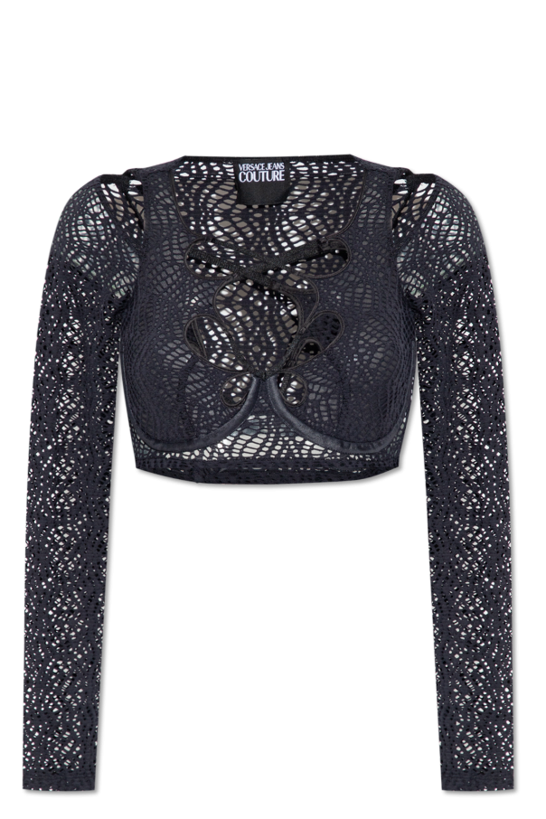 Versace Jeans Couture Crop top with long sleeves