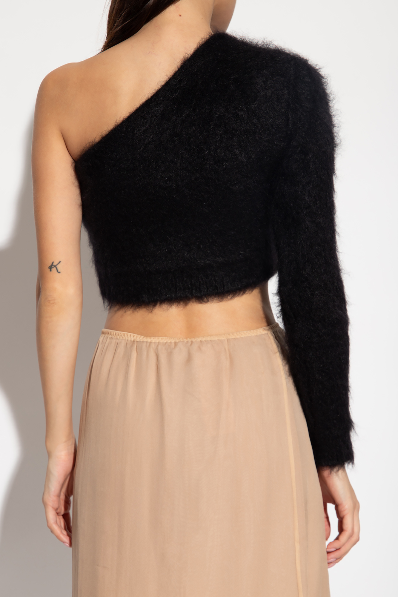 Gucci Mohair one-shoulder top