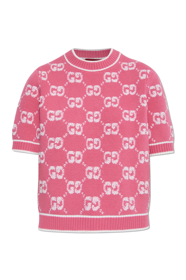 Gucci Wełniany sweter z logo